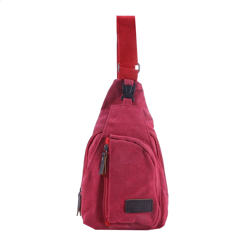 Mens Vintage Canvas Satchel Shoulder Sling Chest Pack Multifunctional Outdoor Small Shoulder Bag 250829