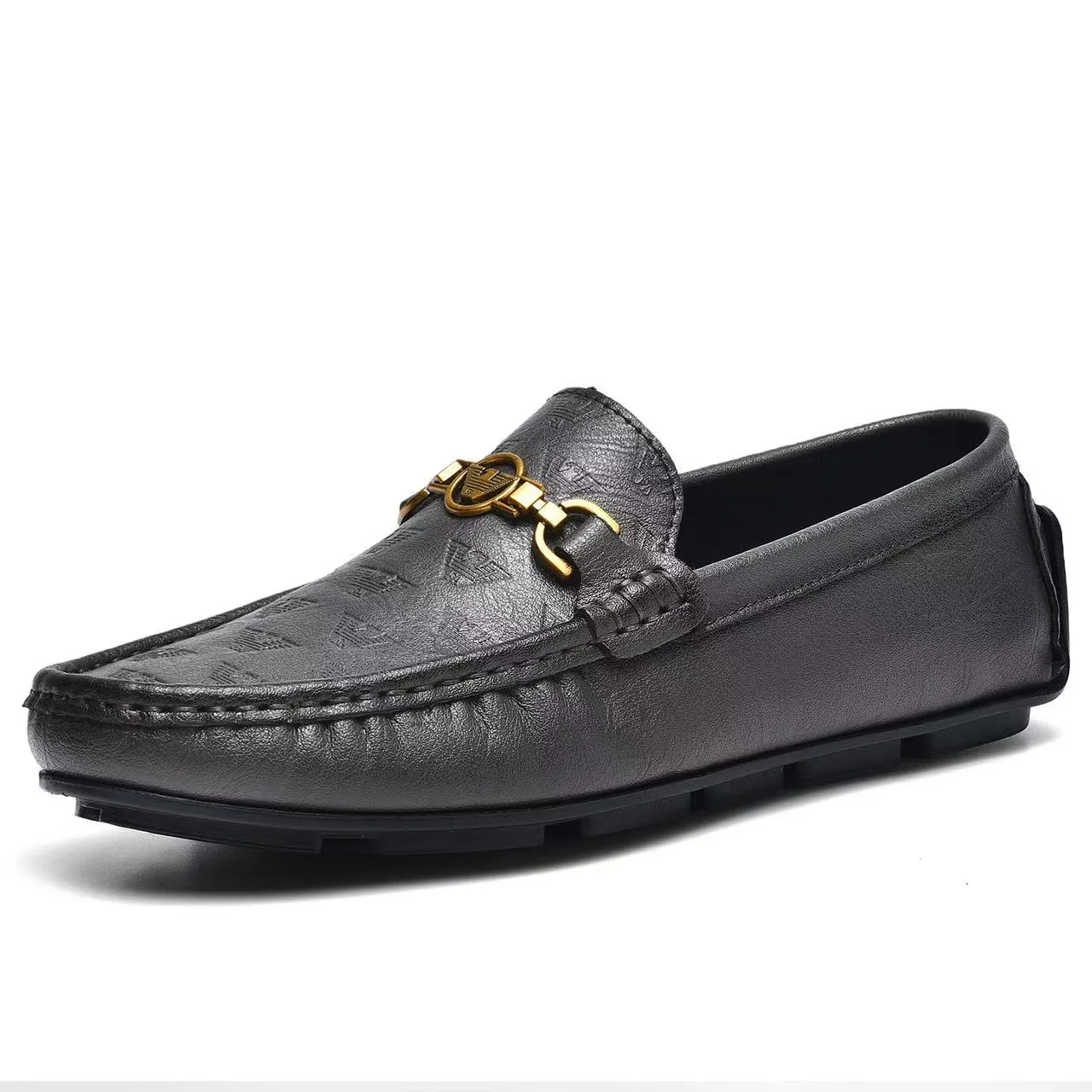New Men Leather Casual Brand Black Formal Dress Designer Men Loafers Breathable Slip on Driving Shoes