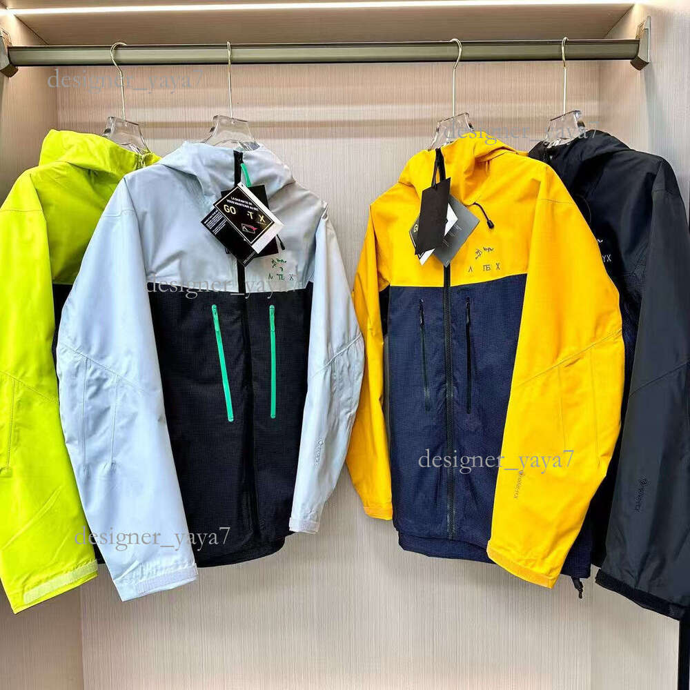 5A Arctwry Jackets Designer Jacket Mens Embroidery Logo Jacket Autumn Raincoat Waterproof Coat Arct Windbreaker Shell Hooded Jacket for Outdoor Hiking Fishing