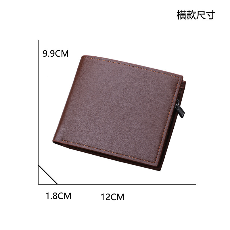Wallet Short Men S Luxury Designer Bag Bag Thickened Men S Wallet With Zipper Multiple Card Slots Designer Wallet Men S Leather Wallet Free Delivery W
