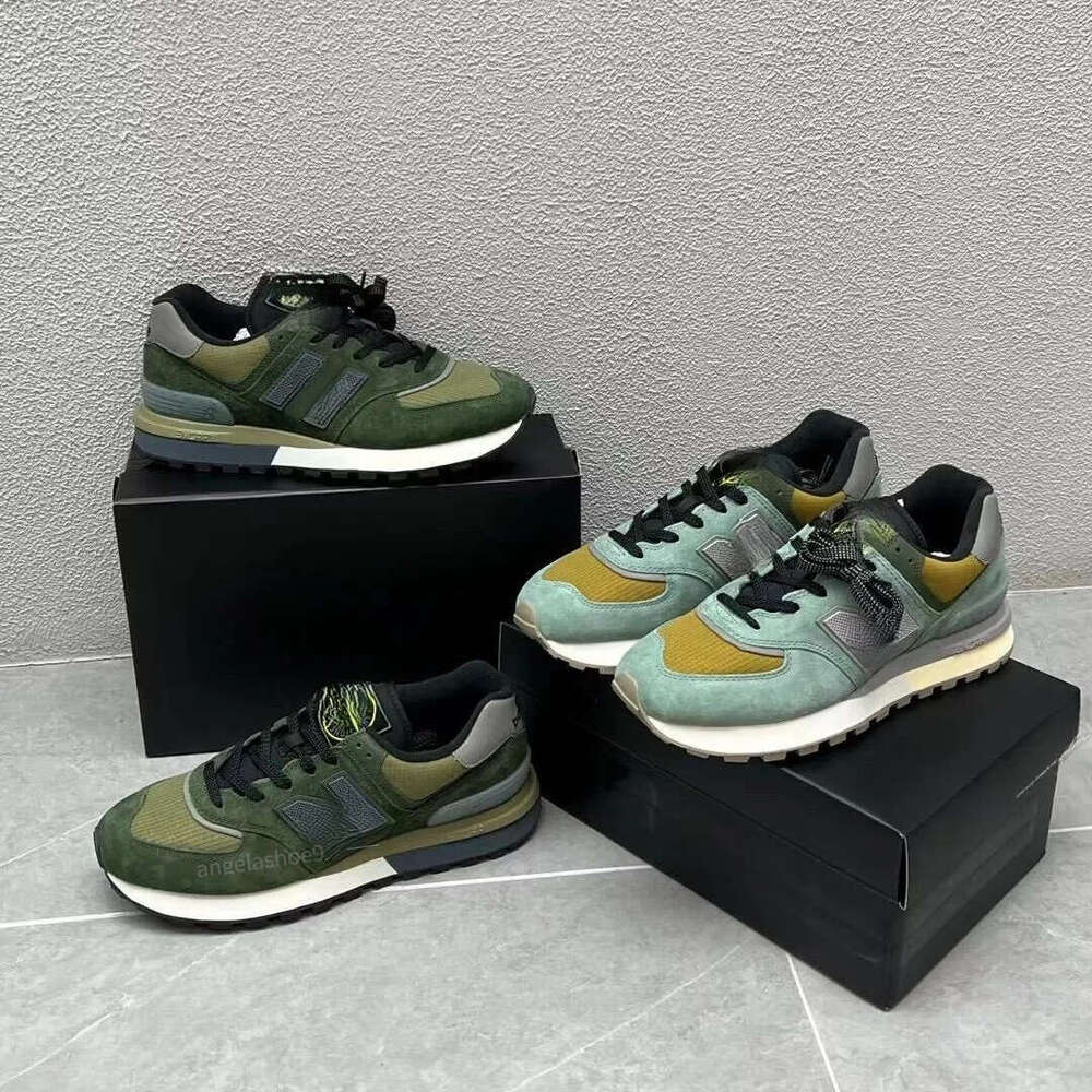 New Highend Designer Brand New 574 Mens and Womens Running Shoes Shidao Couples Casual Onepiece Sports Shoes