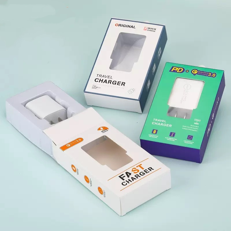 US EU plug USB PD Charger 20W Dual Ports Type C Wall Charger Quick Charge 3.0 For iPhone Xiaomi Samsung Phone Charger Fast Charging Adapter retail box