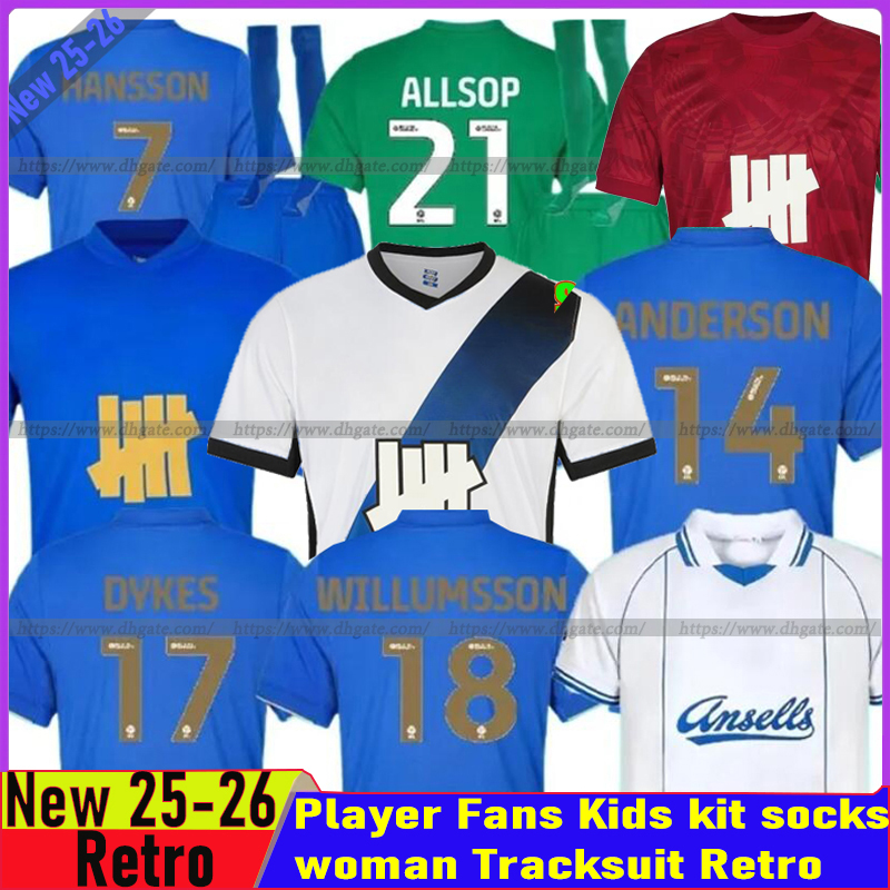 25 26 Birmingham city occer jerseys Camisetas KLARER JUTKIEWICZ HANSSON WRIGHT DYKES WILLUMSSON Birmingham football shirt men kids KIT