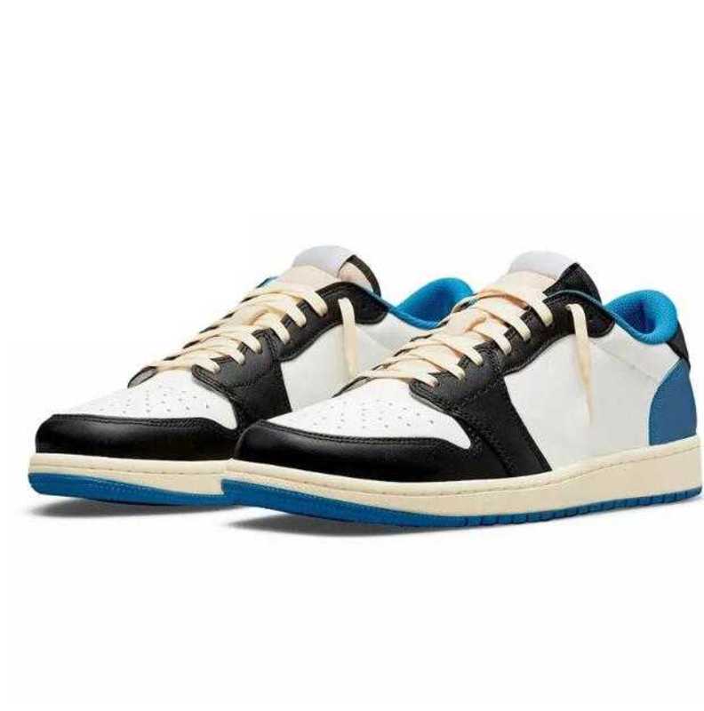 Men 1 Basketball Shoes High Fragment Shoe Low Black Phantom Military Blue Reverse Mocha 1S Sail Traviseys Scotts Trainers Women SP Outdoor Sneakers
