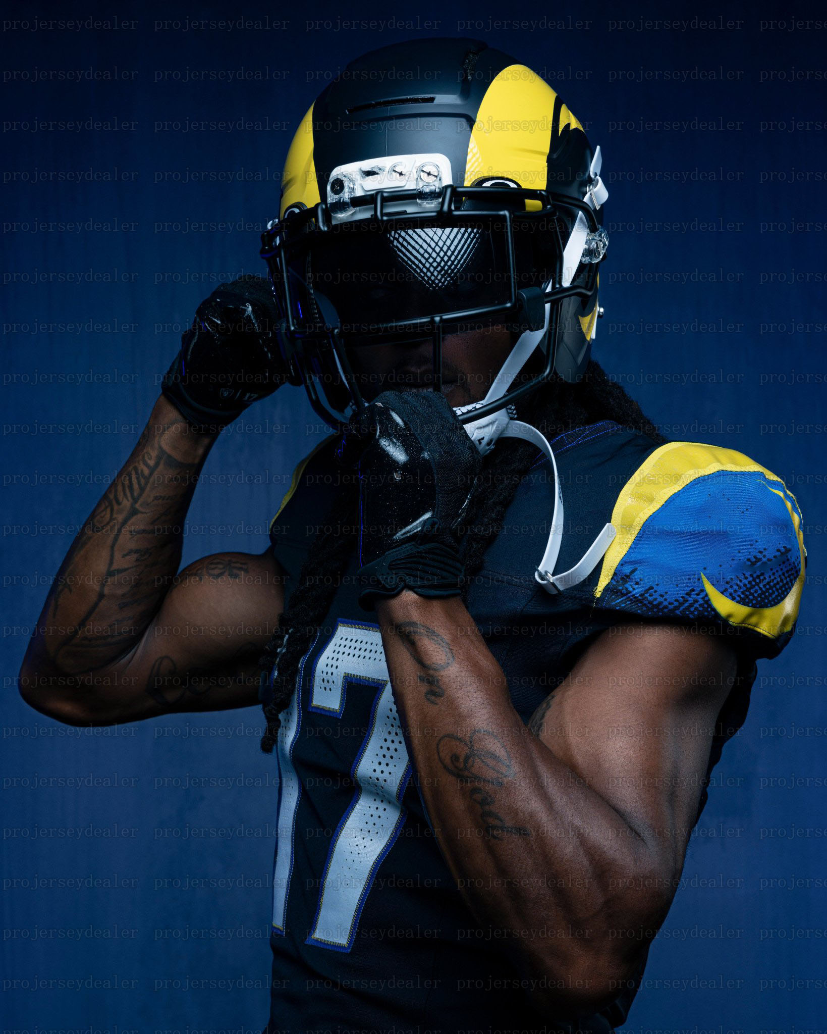 Custom 2025 Rivalries jersey Matthew Stafford Kyren Williams Aaron Donald Puka Nacua avante Adams Christian Rozeboom Jaylen McCollough Stetson Bennett