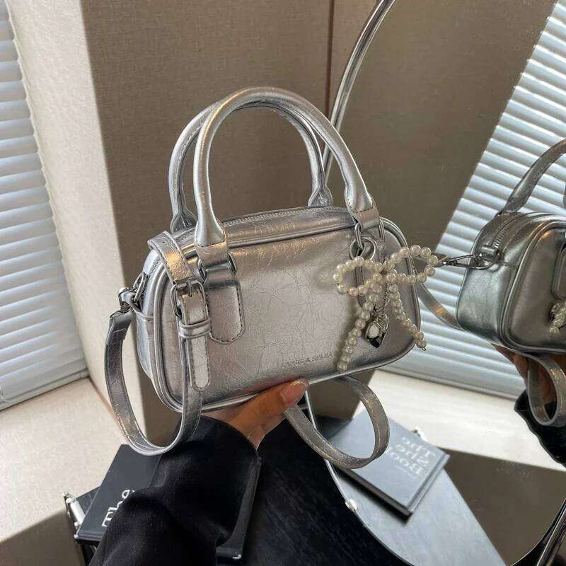 Solid Color Summer Versatile 2024 New Fashionable Design Sense Niche Crossbody For Women's Handheld Small Square Bag