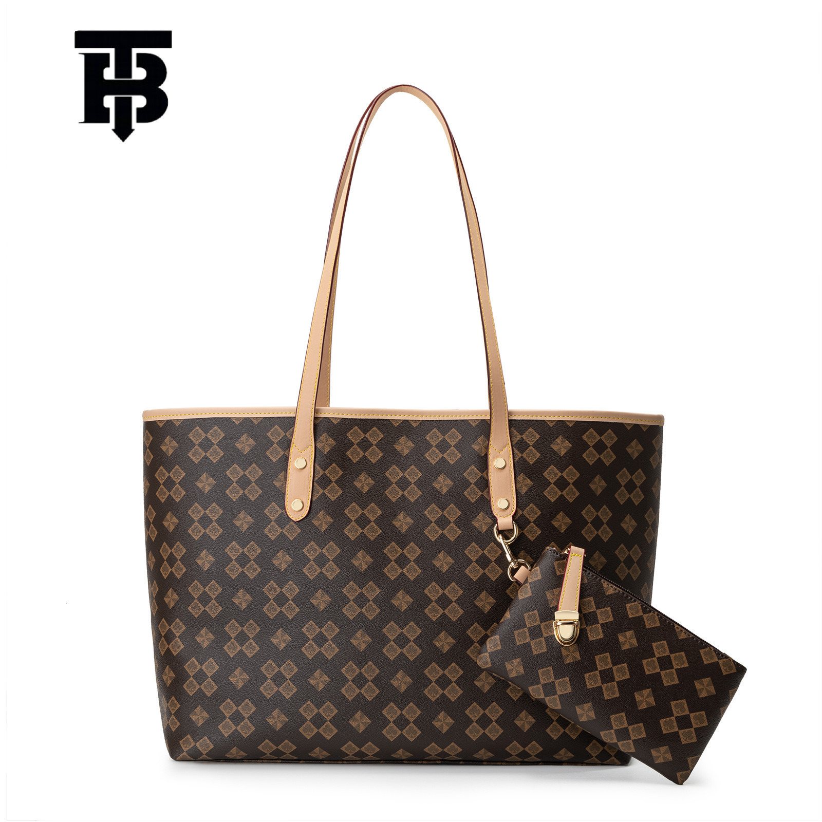 TB BHULAMTE Designer Triangular Printed Fashionable Elegant And Versatile Embossed Large-capacity Luxury Handbag