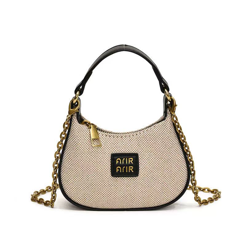 New fashionable high-end armpit bag large capacity women's shoulder crossbody bag trendy crescent bag