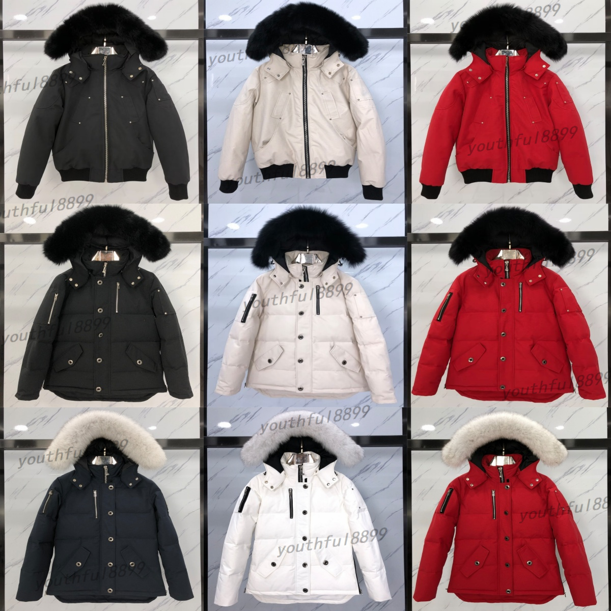 Designer Men women outdoor Winter Down Jacket leisure coats Thick windproof overcoat Waterproof proof puffer real wolf fur Top