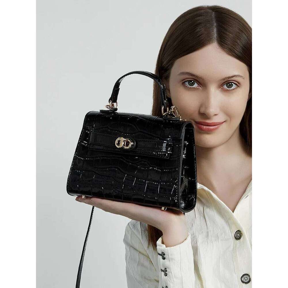 Female Genuine Leather Handbags Women Shoulder Crossbody Vintage High-Quality Tote Minimalist Bag