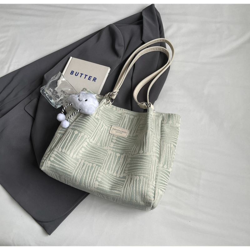 2025 Autumn New Korean Fashion Canvas Casual Simple, Small, Lightweight, Large Capacity Shoulder bag Bag Designer Handbag Women's Shoulder Bag