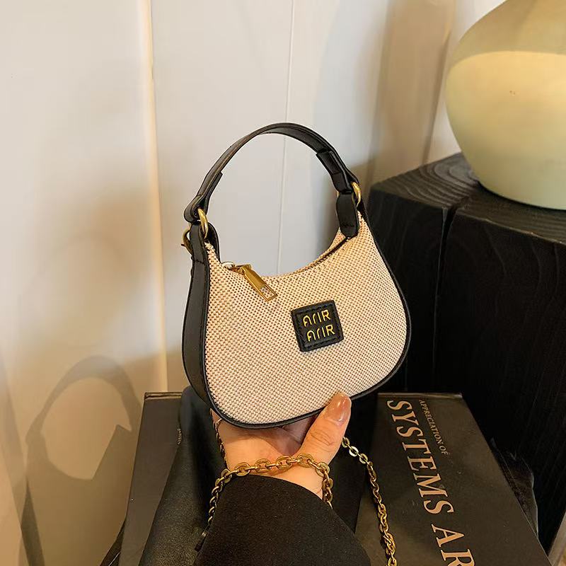 New fashionable high-end armpit bag large capacity women's shoulder crossbody bag trendy crescent bag