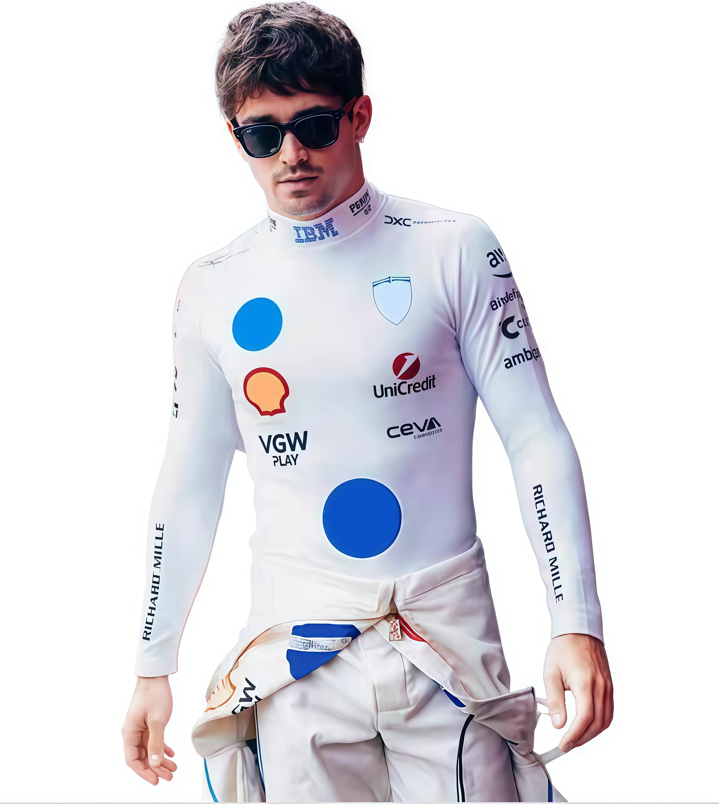 F12025 Racing Long-Sleeved Shirt F1 Logo Tight-Fitting Top Customisation Matching Style