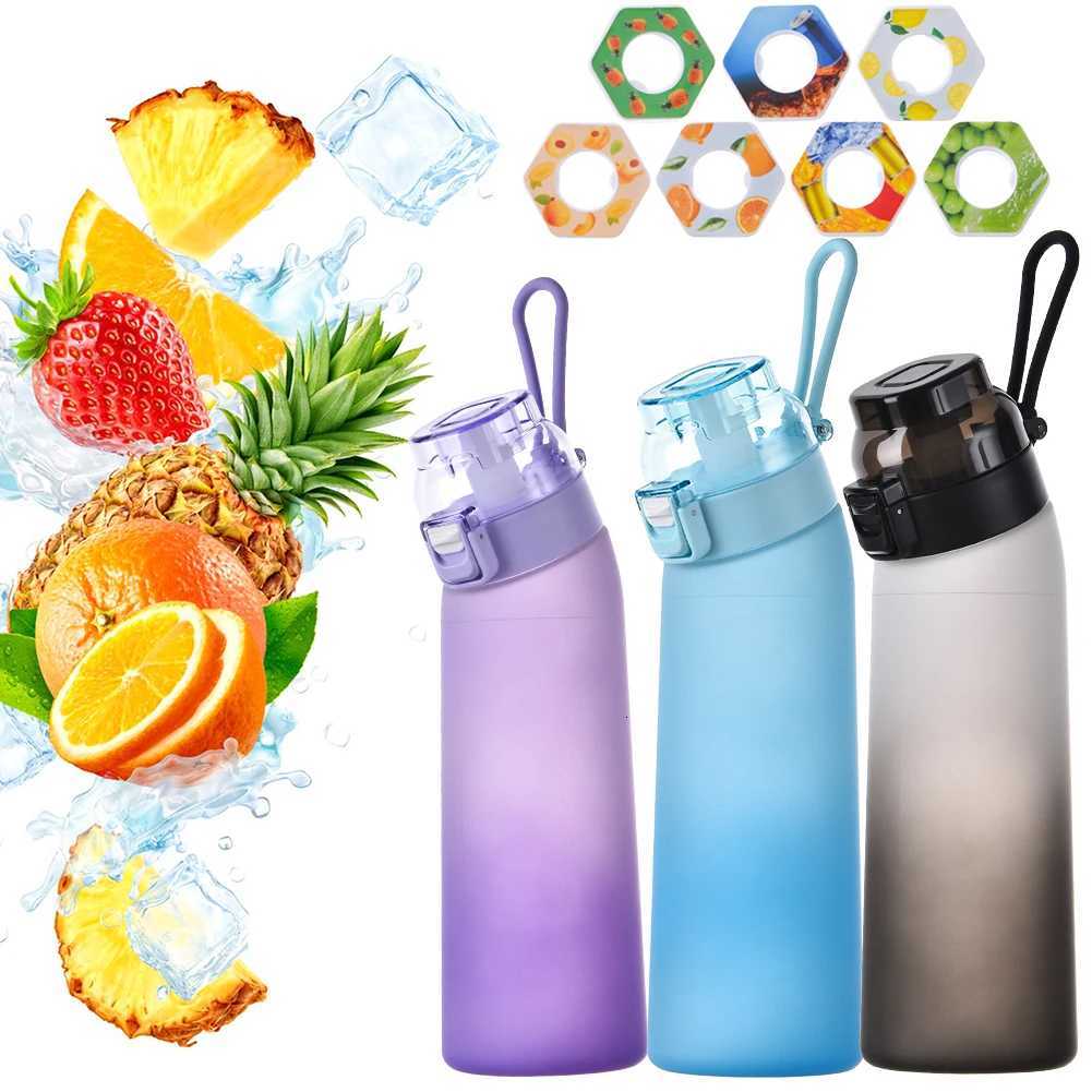 650ML Scent Flavored Water Bottle LeakProof with 7 Flavor Pods Air Water Up Bottle Portable for Travel Climbing Hiking G250828