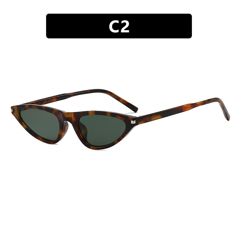 2025 Small Frame Cat Eye Sunglasses for Women Trendy Triangular Retro Shades for Street Style Daily Wear
