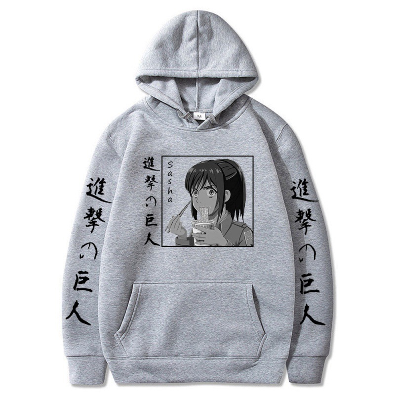Attack on Titan Series Fleece-Lined Oversized Couple's Hooded Sweatshirts - EE578-L22