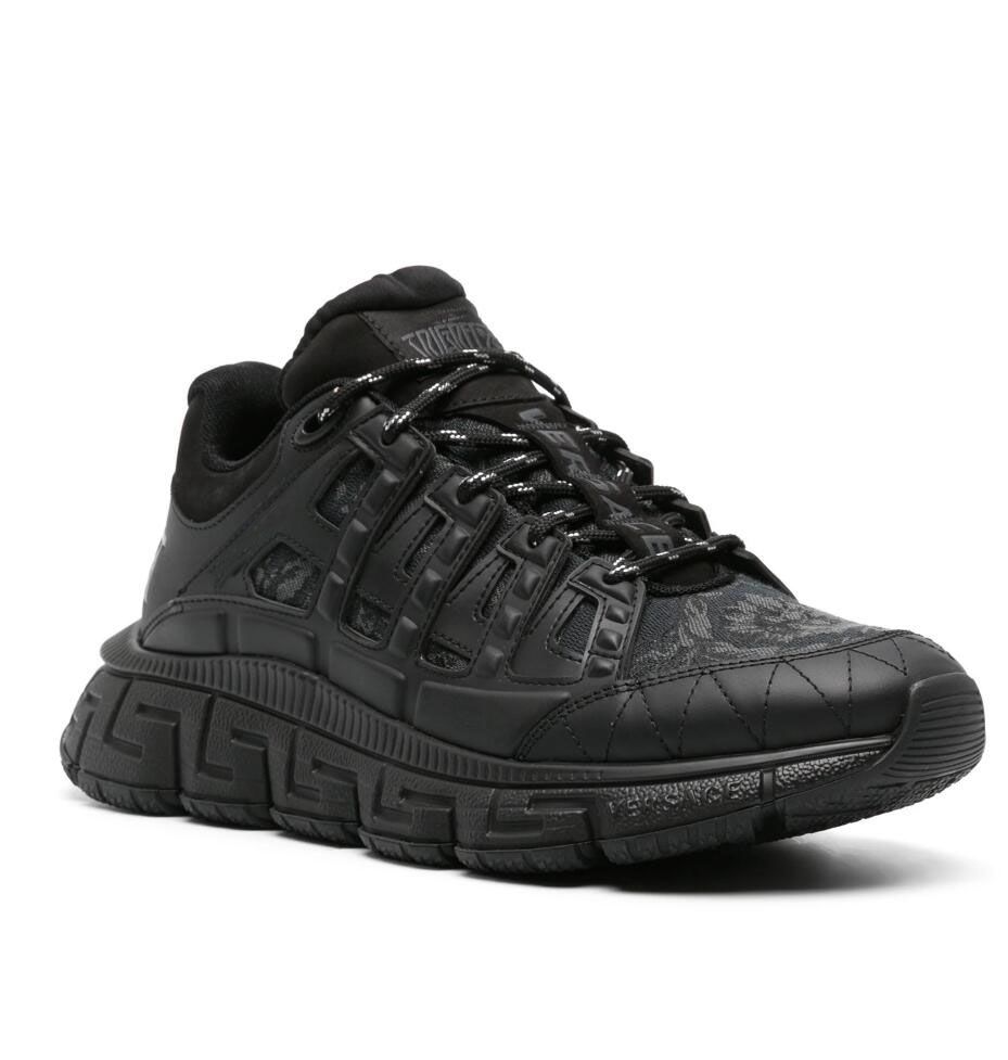 High Quality Men Trigreca Sneakers Shoes Low-top Calfskin Leather Suede Canvas Trainers Chunky Sole Runner Sports Famous Brand Skateboard Walking EU38-46