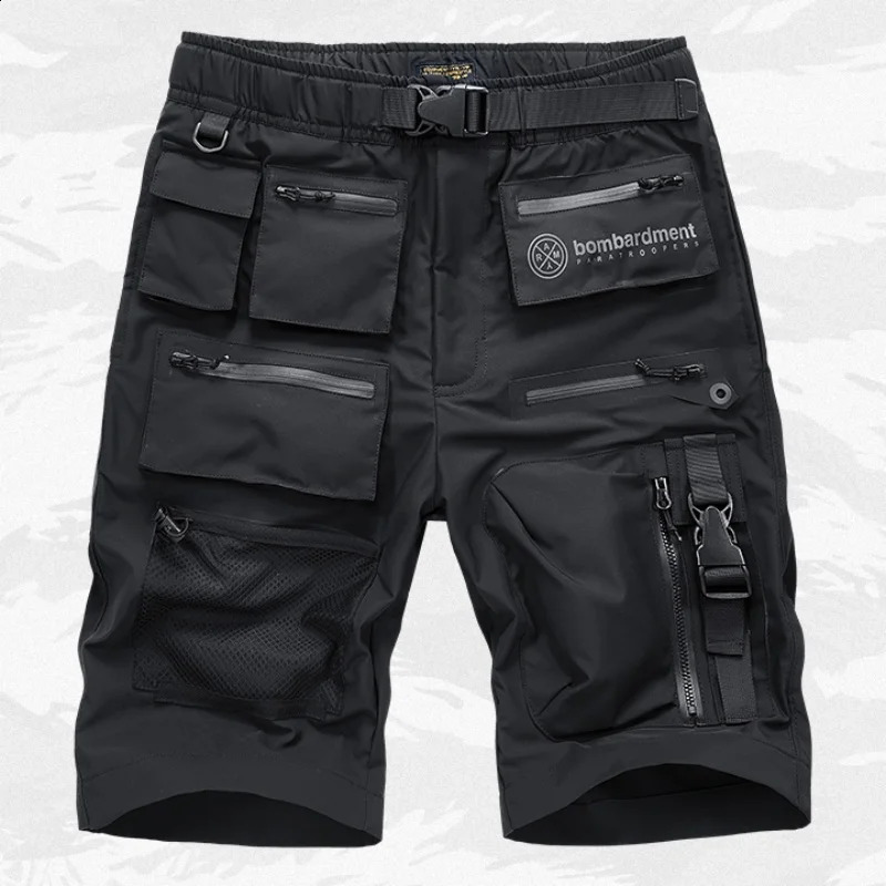 Multipocket Tactical Function Cargo Shorts Summer Mens Clothing Y2K High Street Punk Style Techwear Quickdry Pants pantalone 250828