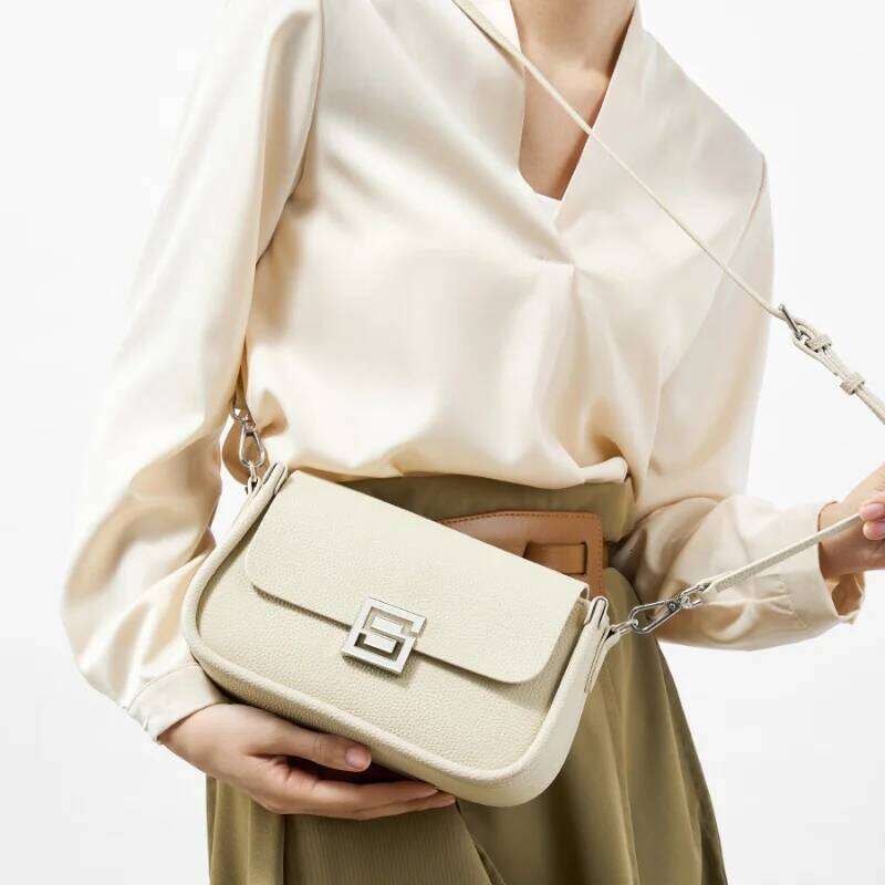 Designer Women's 2025 New Genuine Leather Women Shoulder Bag High Quality Cowhide Crossbody Square Bags 3009