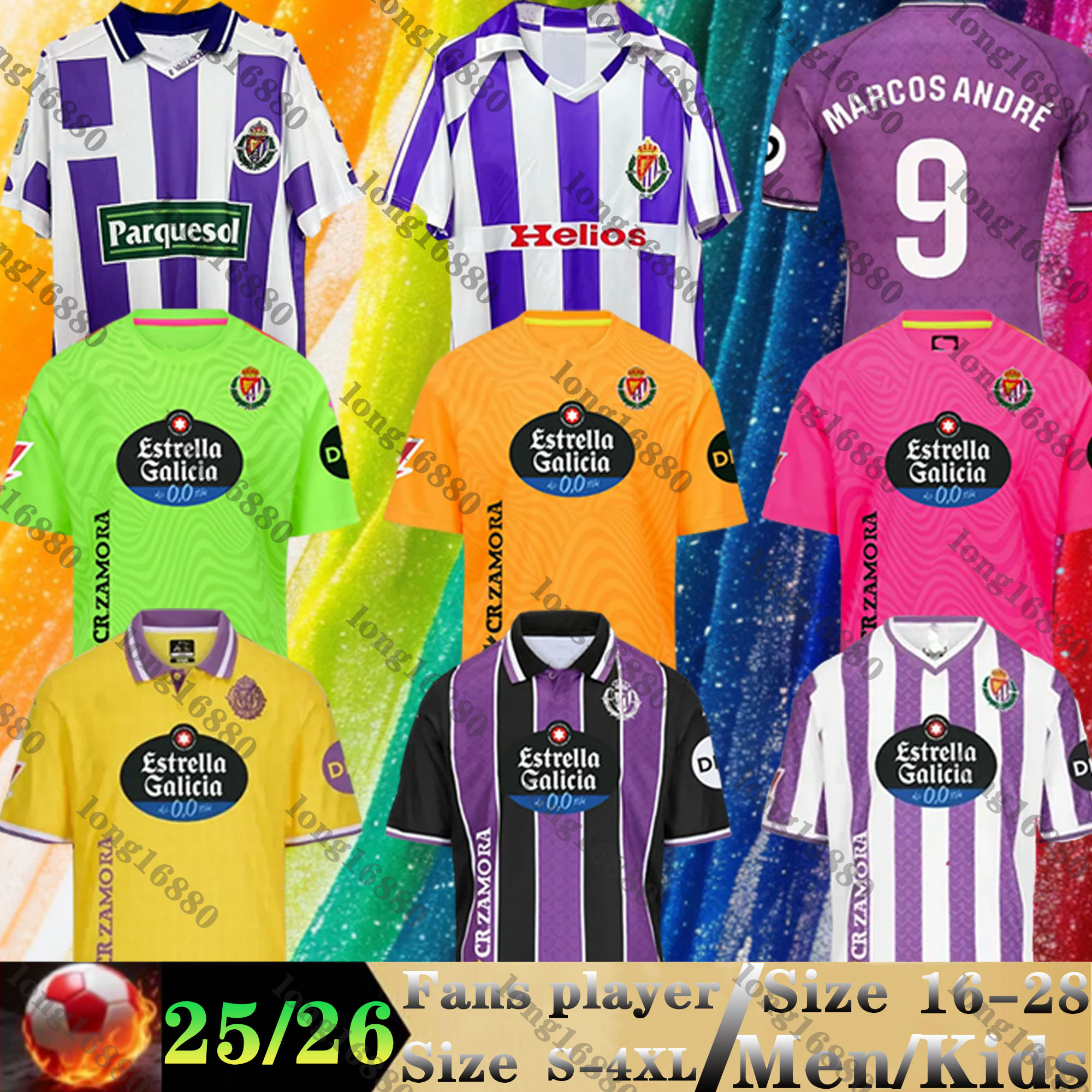 25 26 Real Valladolid soccer jerseys IVAN SANCHEZ ANUAR MARCOS ANDRE camisa de futebol 2025 2026 men kids kit football shirts FOOTBALL SHIRTS MONCHU SYLLA LATASA