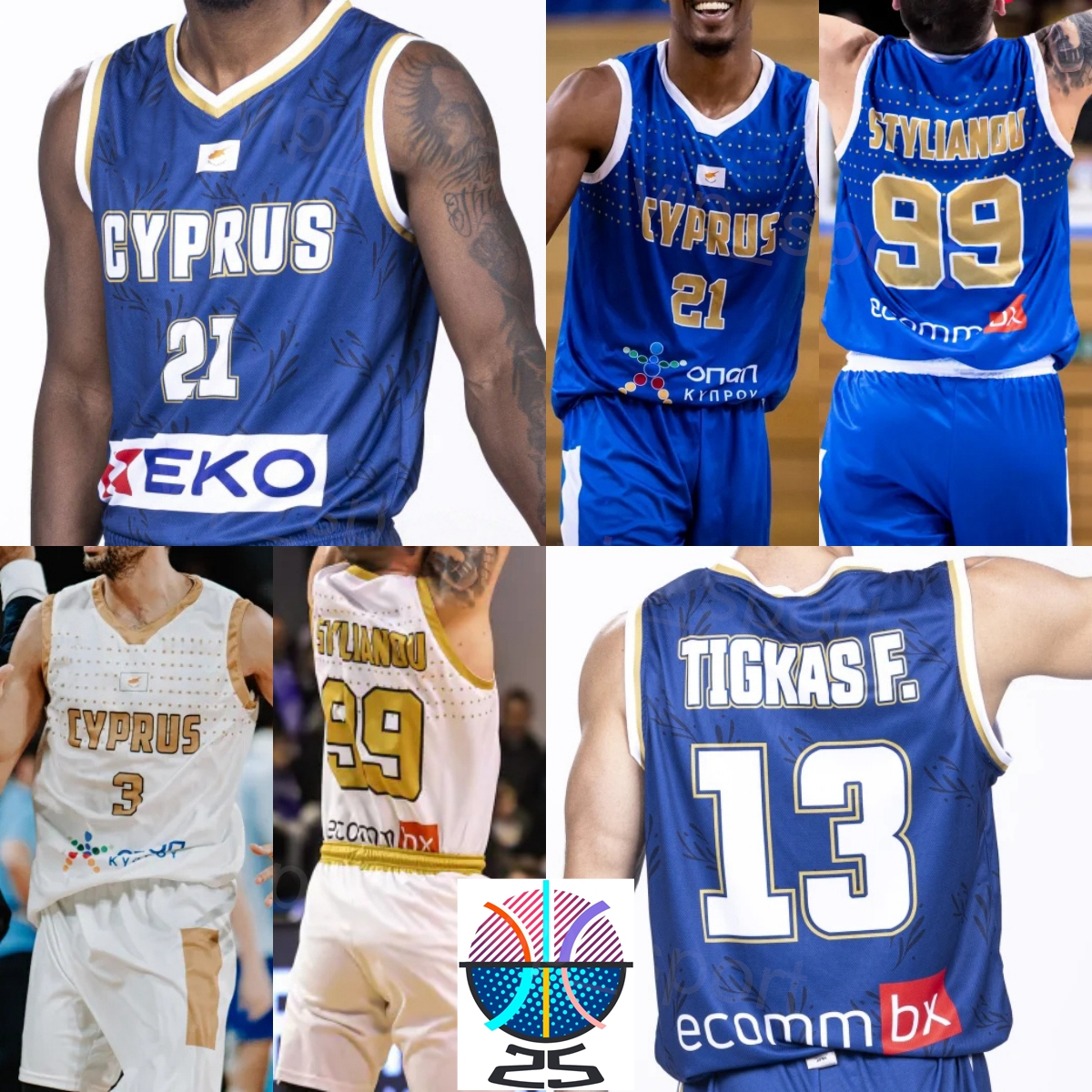 Printed Basketball EuroBasket Cyprus Jersey 25/26 Woman Mans Kids Konstantinos Simitzis Darral Willis Filippos Tigkas Nikos Stylianou Aeneas Jung Simon Michail