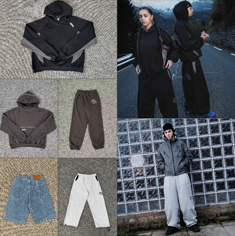 Mens Mertra Hoodie Embroidered Pants American Retro Street Hip Hop Casual Pants Loose Sports Pants