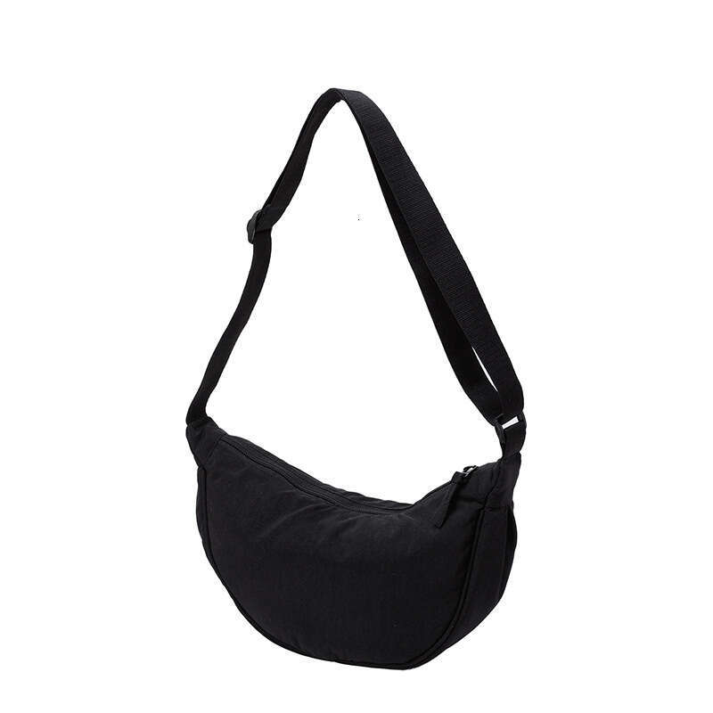 2025 Spring New Women's Nylon Crossbody Niche High-end Loose Feel Underarm Dumpling Crescent Bag
