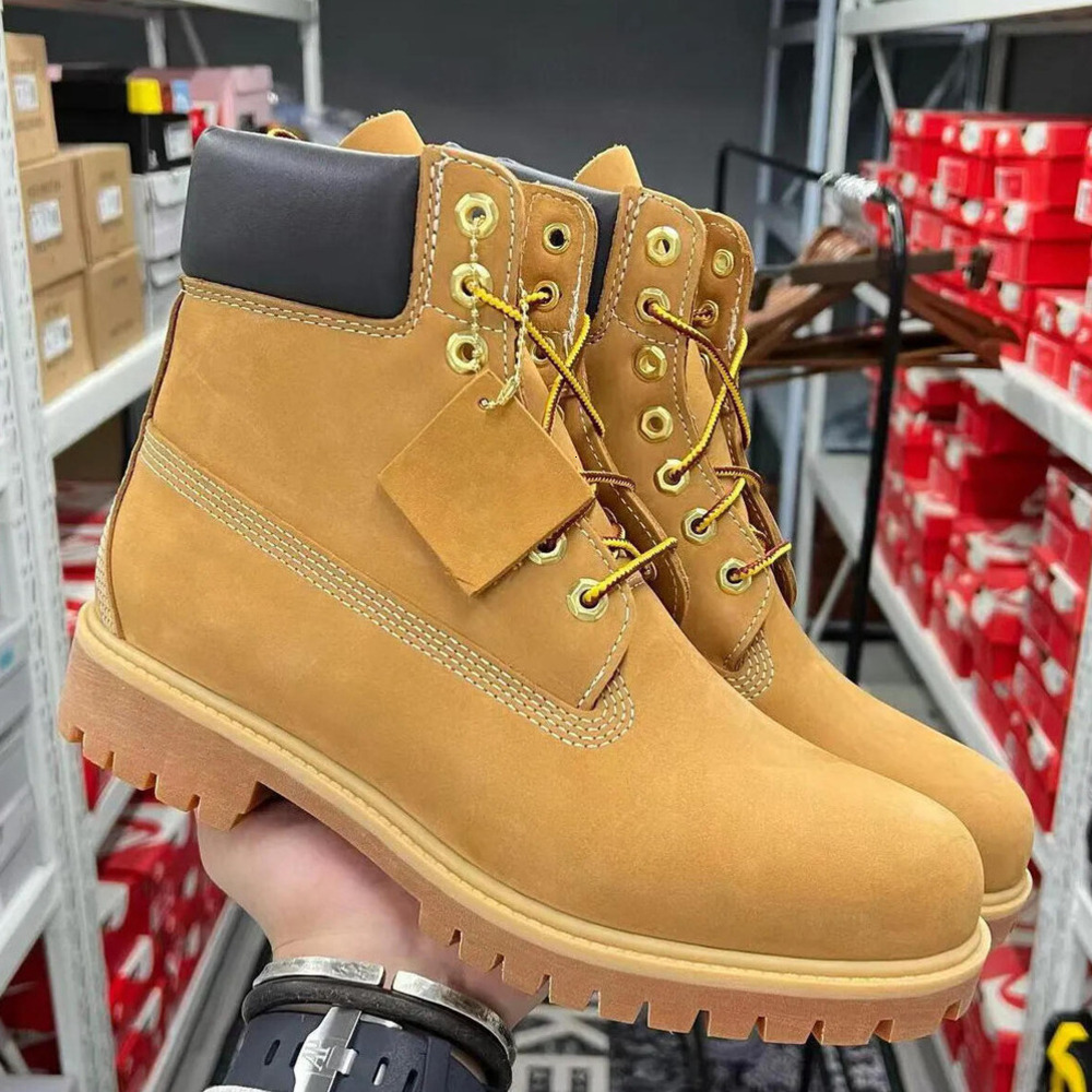 TOP boot Designer luxury Tims Boots Shoes Men Boots Waterproof Ankle Classic Martin Shoe Cowboy Yellow Red Blue Black Pink Hiking Motorcycle Boots size36-47