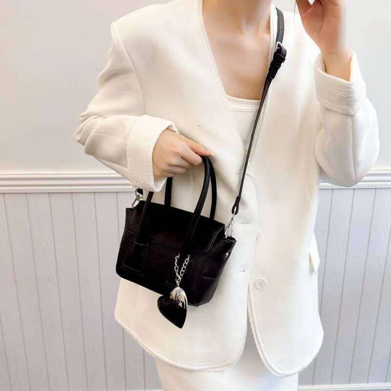 Leather Crossbody For Women Solid Korean Style Versatile Shoulder Office Lady Pretty Female High Quality Bags