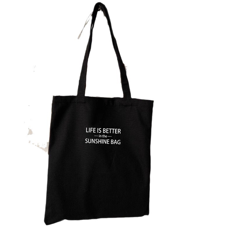 2025 autumn new minimalist letter canvas tote bag zipper shoulder bag bag casual niche designer shoulder bag women's canvas bag