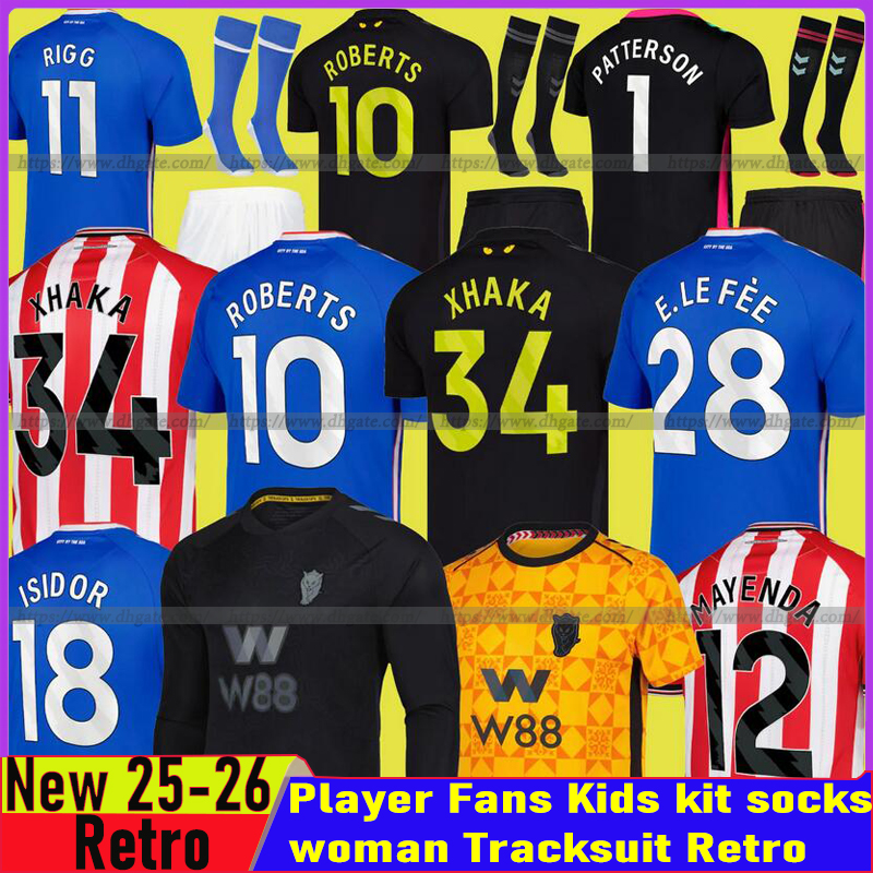 Sunderland 25 26 soccer jerseys men kids kit SUNDERLAND 2024 2025 Sunderland football shirts home away