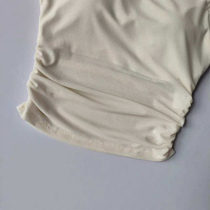 Summer Fake Two Piece Yoga Dress Fixed Chest Cushion Sports Mesh Short Sleeves Wearing Running Sports Fitness Top 250829