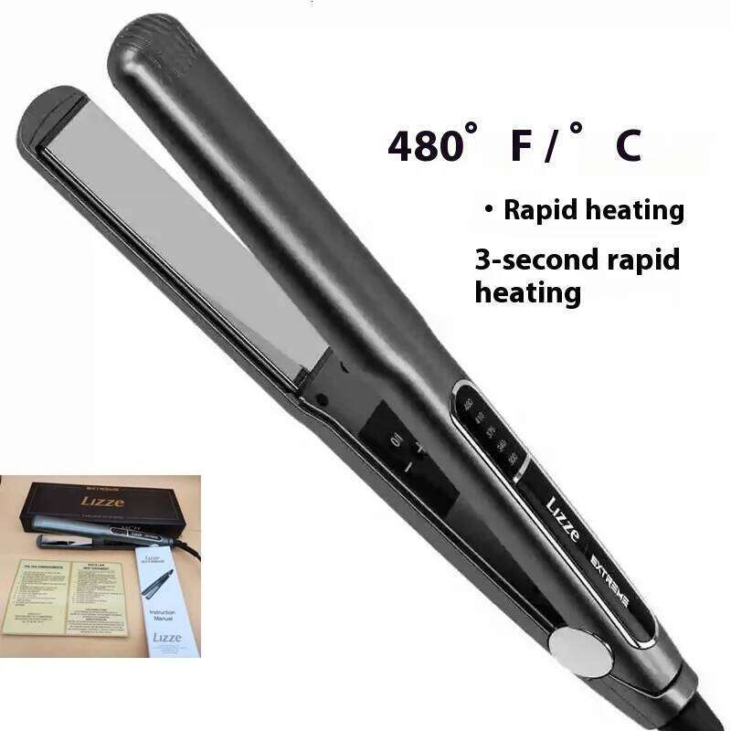 Lizze Large Panel High Temperature Salon Barber Straightener Hair Ply 480 Degrees Fahrenheit
