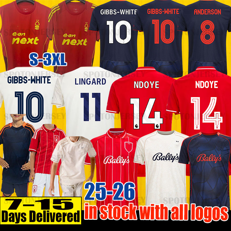 Nottingham Forests Soccer Jerseys nottingham forests shirt nffc football shirts NFFC training t shirts 2025 2026 men kids kit sets HUDSON-ODOI ELANGA GIBBS-WHITE