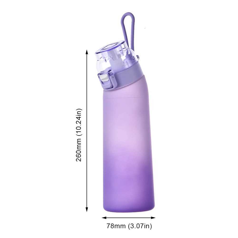 650ML Scent Flavored Water Bottle LeakProof with 7 Flavor Pods Air Water Up Bottle Portable for Travel Climbing Hiking G250828