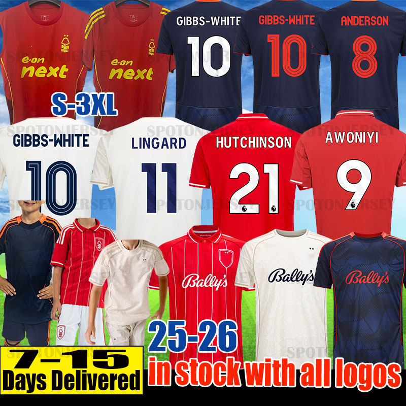 25 26 NottinghamS Forest shirts jersey goalkeeper WOOD GIBBS WHITE Soccer Jersey FREULER GRABBAN DOMINGUEZ NFFC Football Shirt Men kids ELANGA Kits 2025 2026