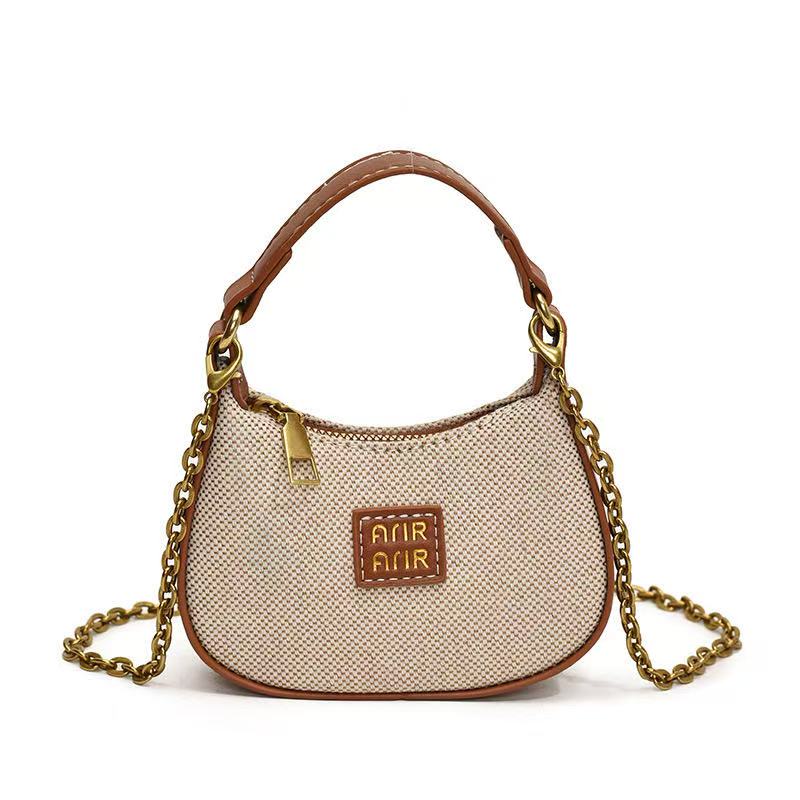 New fashionable high-end armpit bag large capacity women's shoulder crossbody bag trendy crescent bag