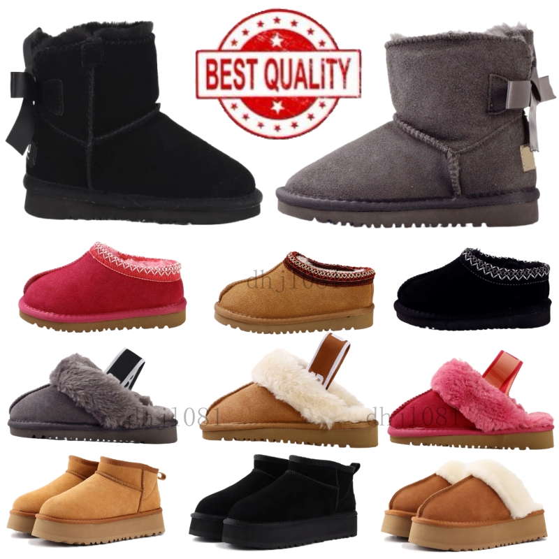 Designer boots women winter stylish slippers tasman tazz warm snow fur boot platform plush booties mens comfortable shoes classic mini ankle with box