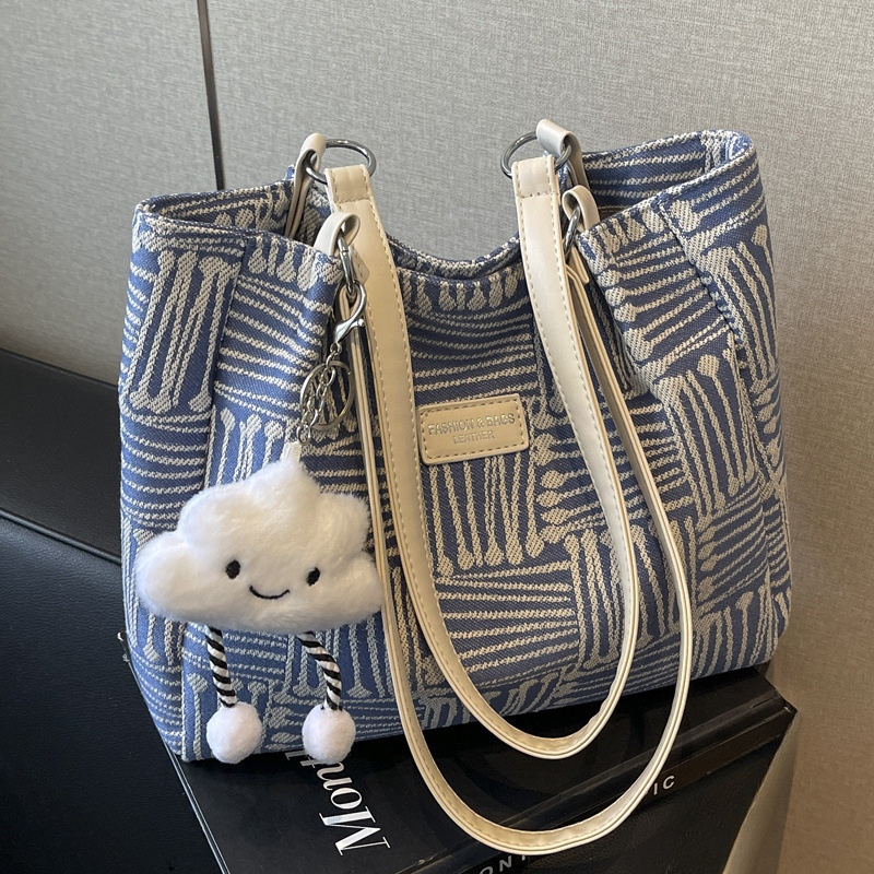 2025 Autumn New Korean Fashion Canvas Casual Simple, Small, Lightweight, Large Capacity Shoulder bag Bag Designer Handbag Women's Shoulder Bag