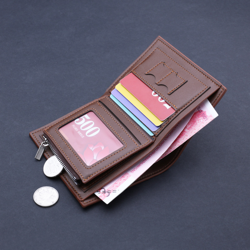 Wallet Short Men S Luxury Designer Bag Bag Thickened Men S Wallet With Zipper Multiple Card Slots Designer Wallet Men S Leather Wallet Free Delivery W