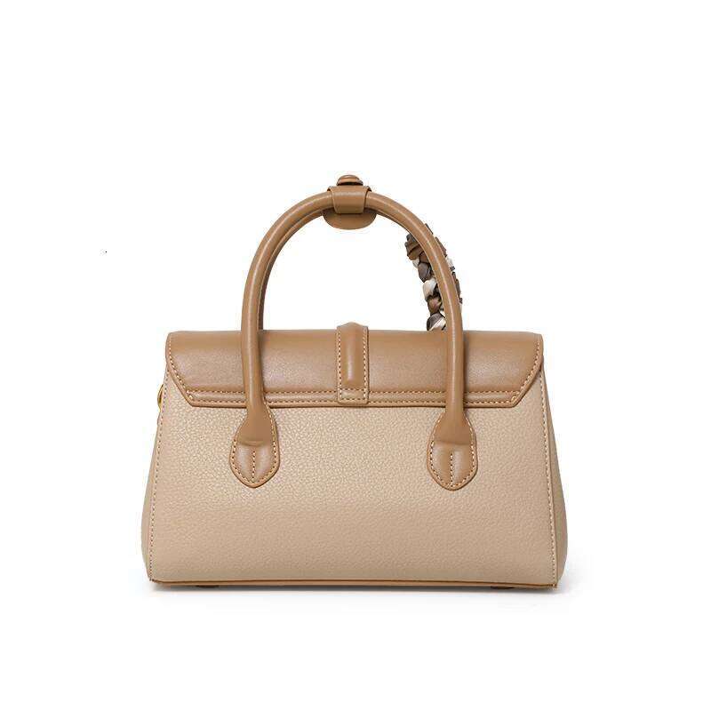 Genuine Cow Leather Handbag Shoulder Cross-Body Large Capacity Stylish Fashionable High-End Women's Bag 2025 New