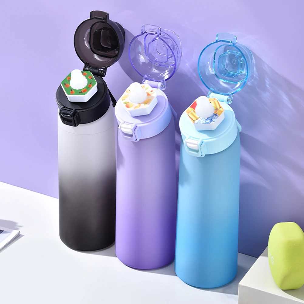 650ML Scent Flavored Water Bottle LeakProof with 7 Flavor Pods Air Water Up Bottle Portable for Travel Climbing Hiking G250828