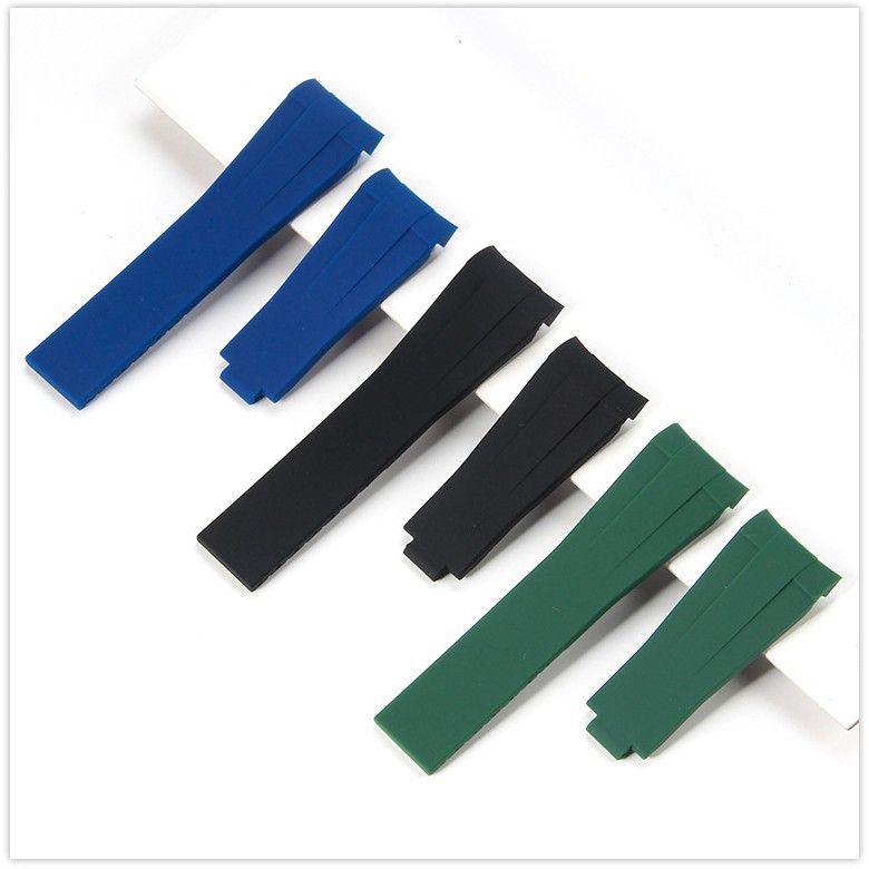 Rubber Watchband for watch band 20mm waterproof Silicone bracelet prevent dust wholesale mens wristband strap 220527