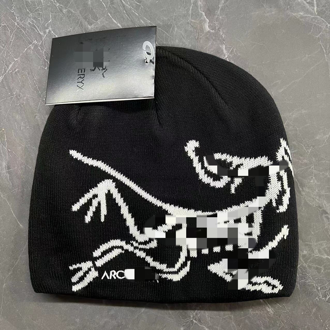 Trendy Bird Jacquard Knit Beanie - Thick Warm Winter Hat with Letter Embroidery, Unisex Fashion Skull Cap