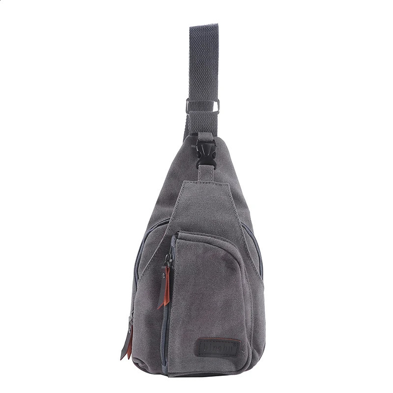 Mens Vintage Canvas Satchel Shoulder Sling Chest Pack Multifunctional Outdoor Small Shoulder Bag 250829