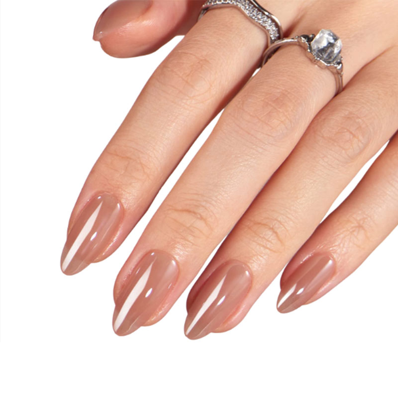 Light Brown Premium Almond Shaped Press On Nails Has A High-End Feel And Is Suitable For Girls And Women To Wear For Daily Commuting