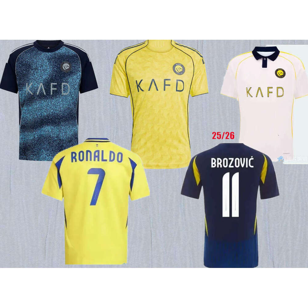 25 26 Al-Nassr FC Soccer jerseys THIRD RONALDO OtAvio Brozovic MANE Bento 2025 2026 HOME AWAY MEN KDIS KIT football shirts FANS player VERSION