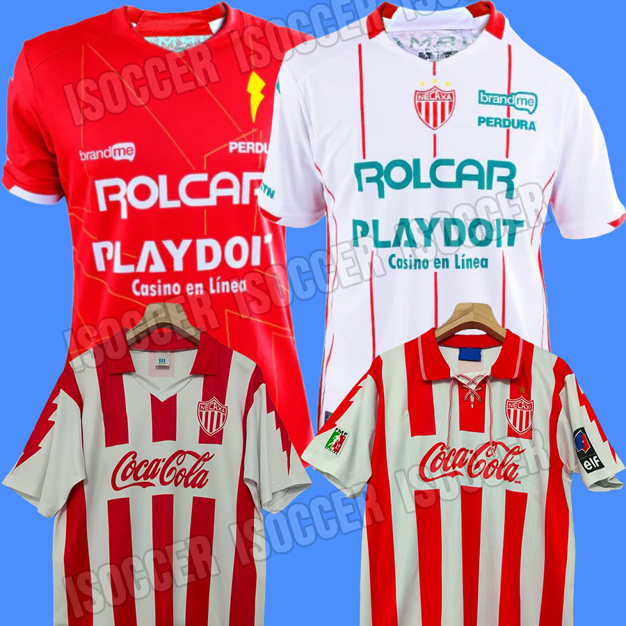 25 26 Necaxa Soccer Jersey 1994 1995 1995 Retro Necaxa football shirt Vintage 94 95 96