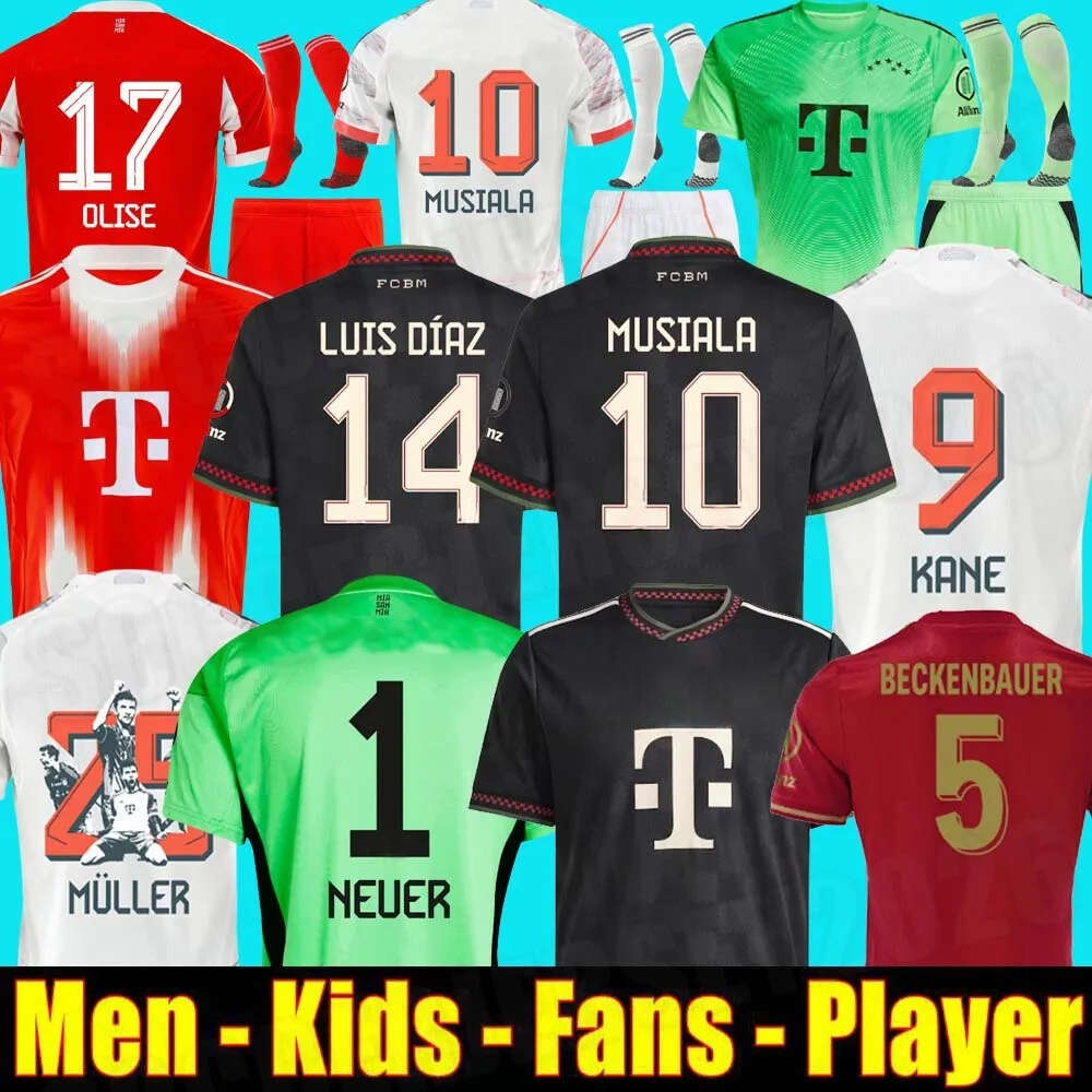Bayernmunich 25 26 Trikot Bayerns MUNICH Soccer Jerseys Muller Special KANE Luis Diaz MUSIALA KIMMICH Sane De Ligt J. Davies Coman Gnabry Football Shirt Men Kids Kit