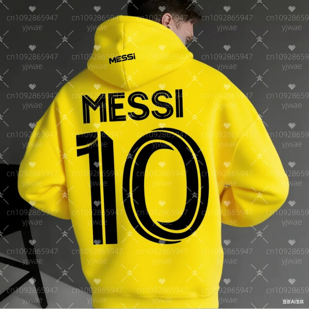 2025 Spring/Autumn Mens Casual NO.10 Hoodies Mens Hooded Tops Sport MESSI Sweatshirt Womens Pullovers Hoodies 250828